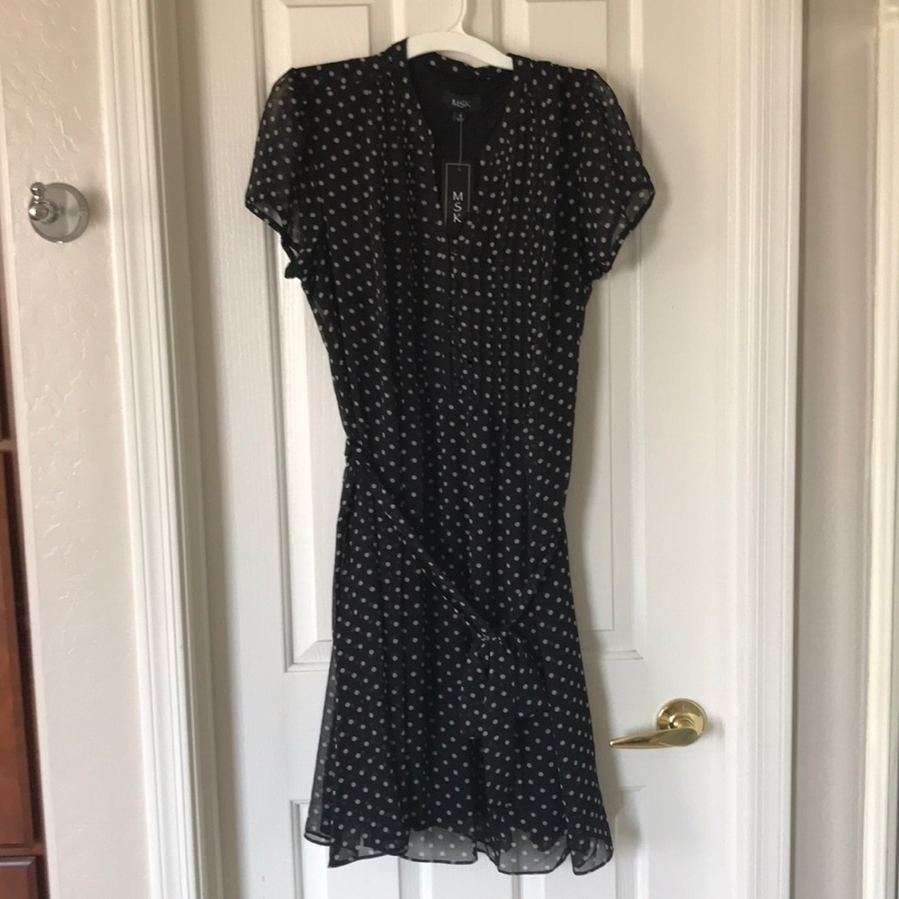 Dress with polka dots